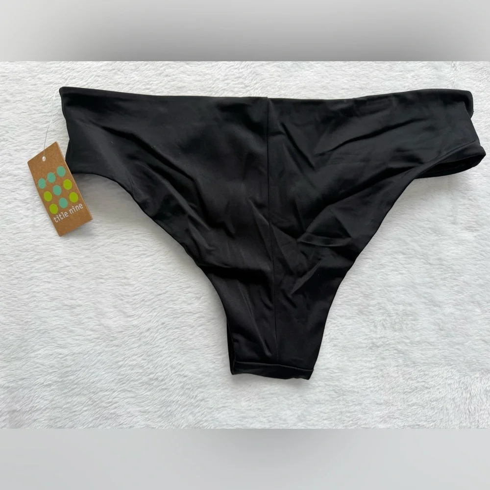 Title Nine Bikini Bottom - Solid Black NWT - Picture 3 of 5